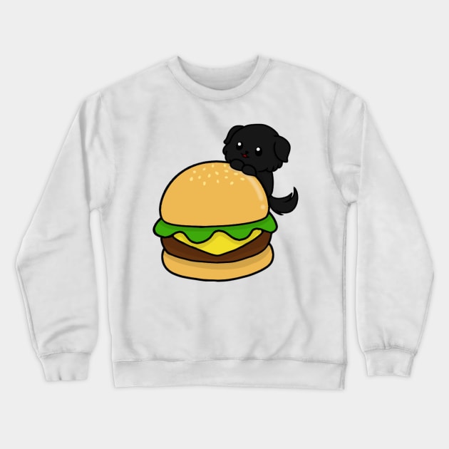 dog and burger chibi 2 Crewneck Sweatshirt by LillyTheChibi